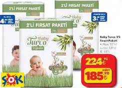 BABY TURCO 2'Lİ BEBEK BEZİ FIRSAT PAKETİ